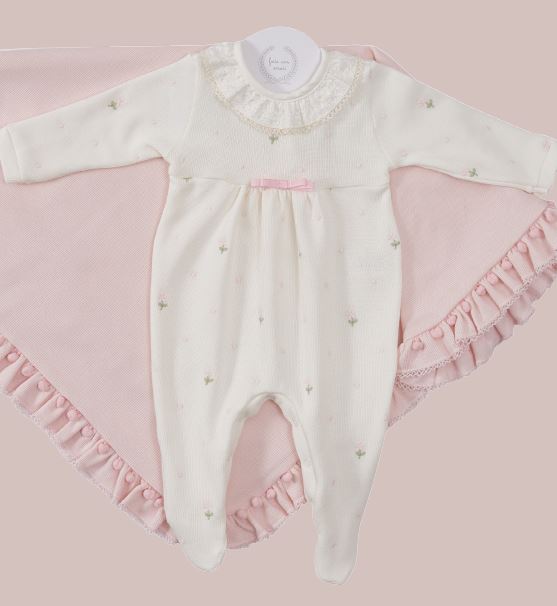 Macacão Flor Poa Gola