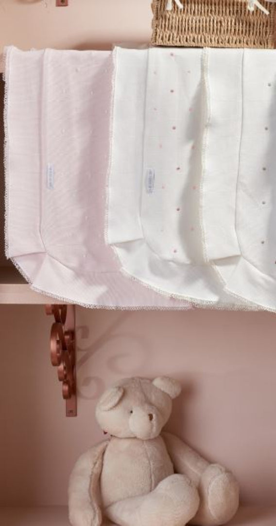 Saída Maternidade Flor Poa Gola