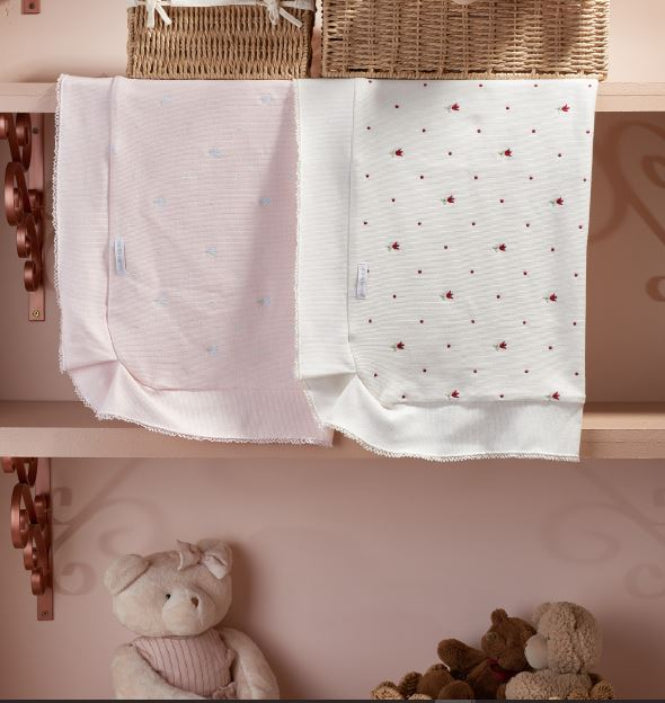 Saída Maternidade Flor Poa Gola