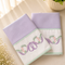 Fralda Boca Bordado Lilas