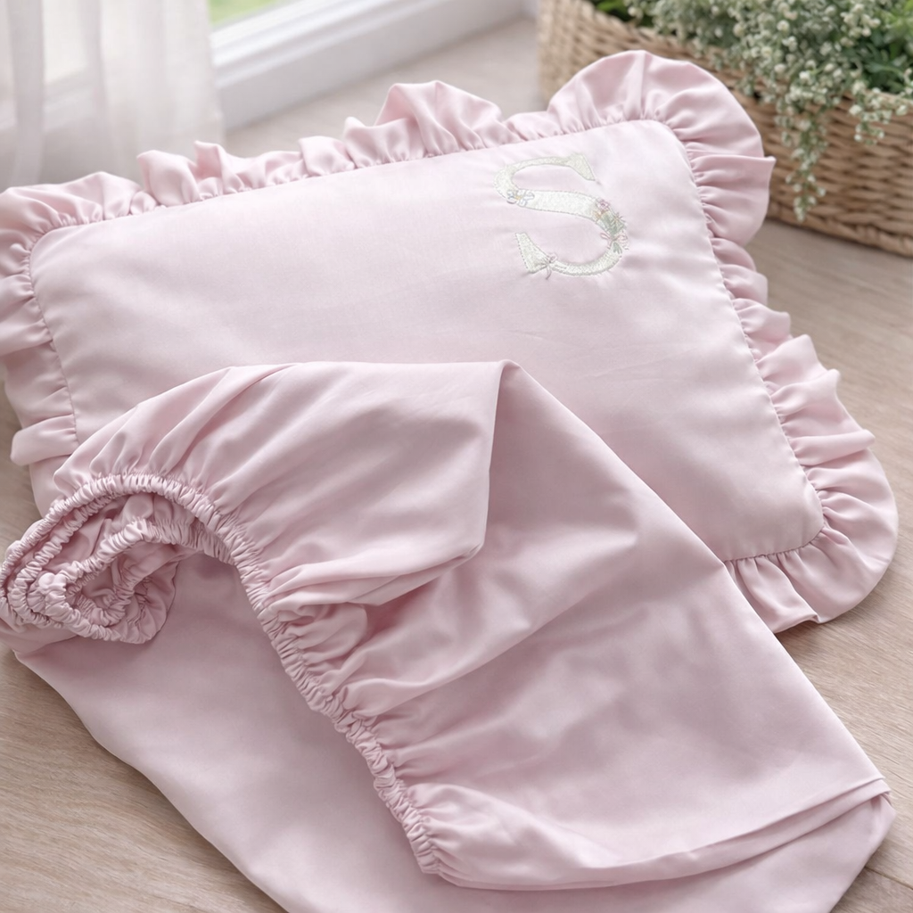 LENÇOL + FRONHA  PARA BERÇO