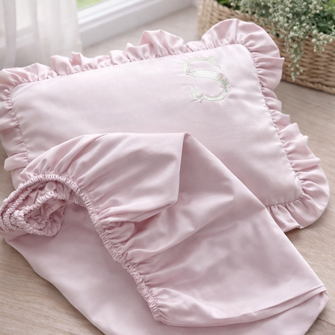 LENÇOL + FRONHA  PARA BERÇO