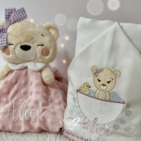 Toalha fralda com capuz