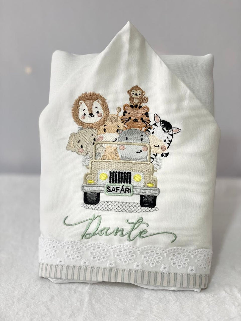 Toalha fralda com capuz