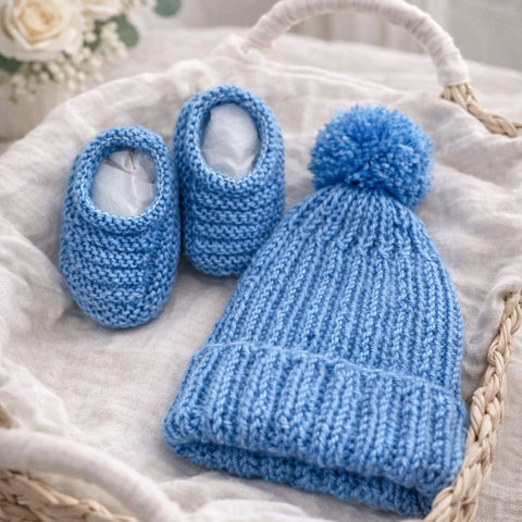 Touca Tricot Pompom Bebê Petit