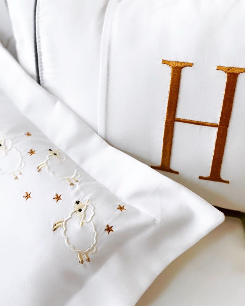 LENÇOL + FRONHA  PARA BERÇO