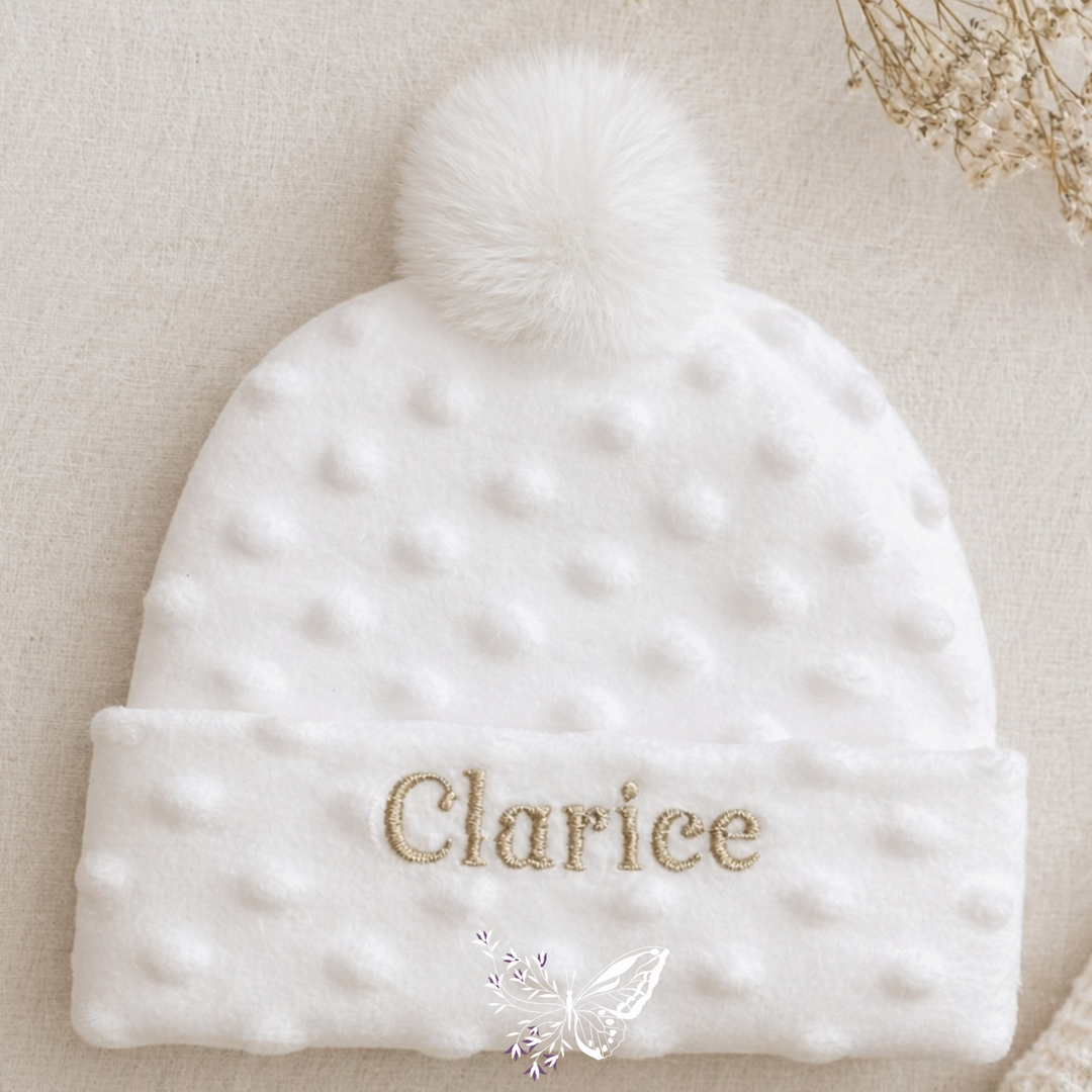 Touca Personalizada soft com pompom